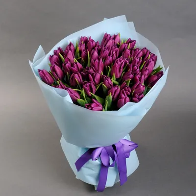 Купить букет тюльпанов \"Вайлет\" в интернет-магазине Камелия с доставкой по  Киеву