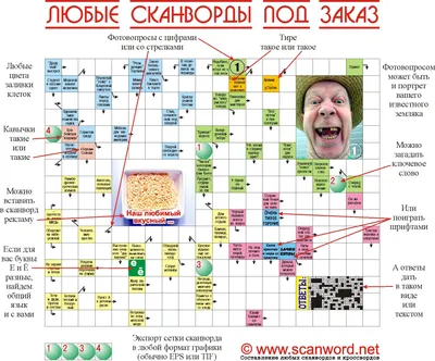 Сканворды и кроссворды (2490 страниц) - WWW.SCANWORD.NET