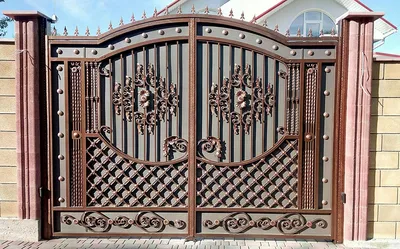Элегантные красивые ворота на заказ - В мире решеток и других изделий из  металла