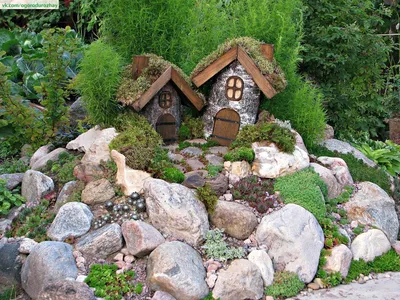 Декоративный домик для сада (75 фото)