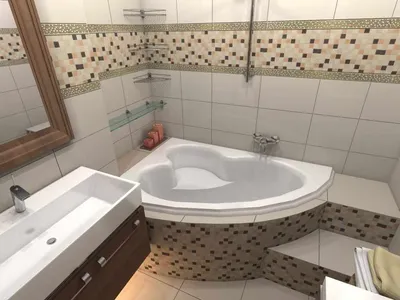 Дизайн ванной комнаты 170х170 фото