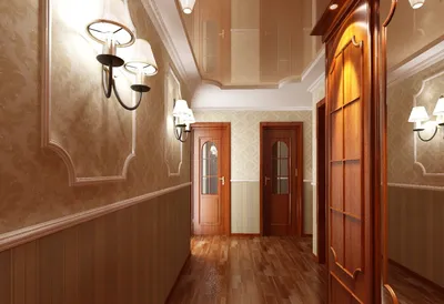 Натяжной потолок в коридоре: фотографии дизайна, матовый или глянцевый