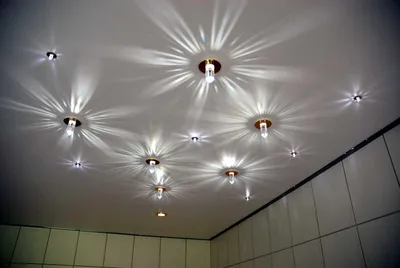 Обзор и виды светильников для натяжного потолка