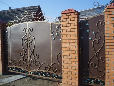 Кованые ворота и калитки Одесса: купить на заказ \u003e цена, фото в каталоге  изделий ковки Zavitok