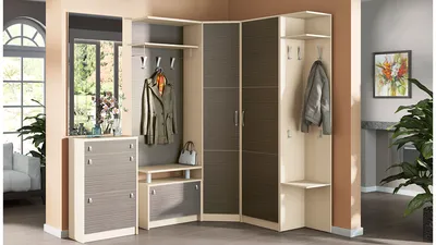 Как выбрать угловой шкаф в прихожую - виды конструкции и перспектива мебели  📏
