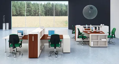 Мебель для Open Space офиса, производство офисной мебели для Опен Спейс в  Москве