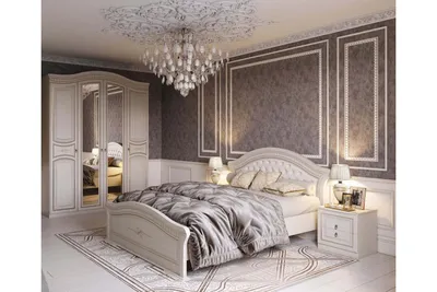 Комплект мебели Николь для спальни от МебельГрад. Купить в Москве мебель в  спальню Николь комплектом: кровать, тумба прикроватная, шкаф