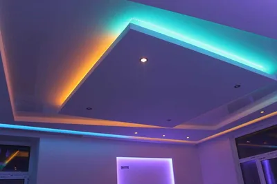 Натяжной потолок со светодиодной подсветкой - Натяжные потолки в Иркутске  недорого
