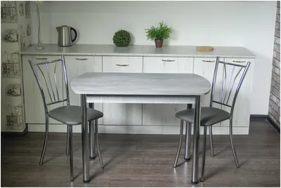 EVITAmeb / Стол кухонный Европа серый / стол обеденный / стол на кухню /  стол на металлических ножках / стол для кухни — купить в интернет-магазине  по низкой цене на Яндекс Маркете