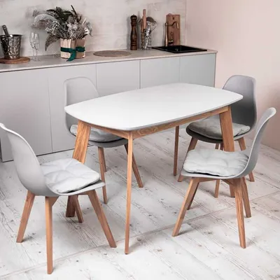 Серый кухонный стол, стол на кухню, обеденный стол, сірий стіл: 4 850 грн.  - Кухонная мебель Днепр на Olx