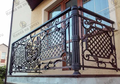 Кованые балконы на заказ, кованые балконные ограждения | Кузница \"Ковка на  заказ\" Москва