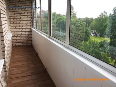 Алюминиевое остекление балкона в Санкт- Петербурге