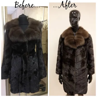 Pin on Перешив шуб ДО и после/ Fur remodeling