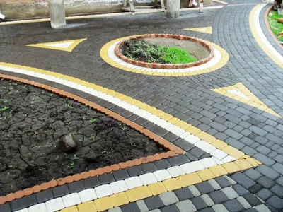 тротуарная плитка старый город | Paving stone patio, Backyard walkway,  Patio pavers design