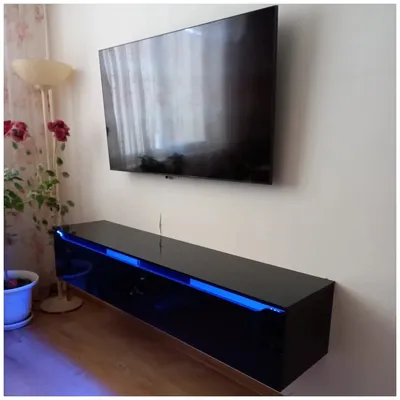 Тумба ТВ навесная 1800×400×350 глянец — купить в интернет-магазине по  низкой цене на Яндекс Маркете