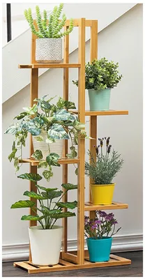 Напольная 5-ти уровневая подставка для цветов из дерева NZ234H — купить в  интернет-магазине по низкой цене на Яндекс Маркете