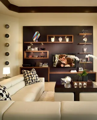 Полки в гостиную - 66 фото лучших идей красивого и удобного дизайна