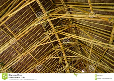 Потолок сделанный бамбука стоковое фото. изображение насчитывающей напольно  - 69248622