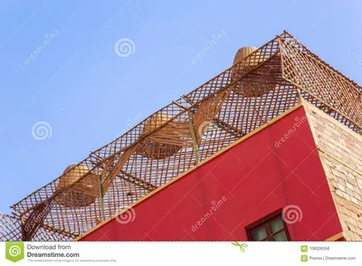 Потолок сделанный бамбука стоковое фото. изображение насчитывающей  декоративно - 106026358