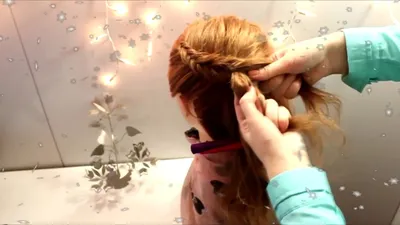 Прическа на длинные волосы водопад для девочек из кос. Детские прически  косички » Совет TV - Видео уроки для начинающих