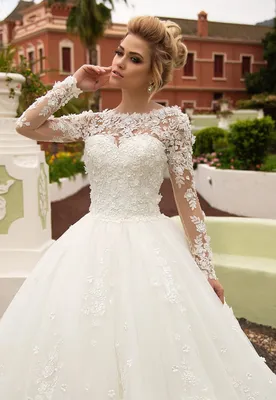 Купить закрытое свадебное платье в СПб - свадебный салон Bbride