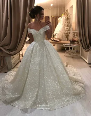 Блестящее свадебное платье Ottavia из глиттера