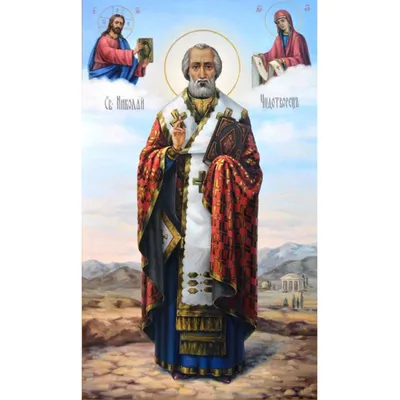 Святой Николай угодник, Святитель Николай - писаная икона купить - Иконный  Двор