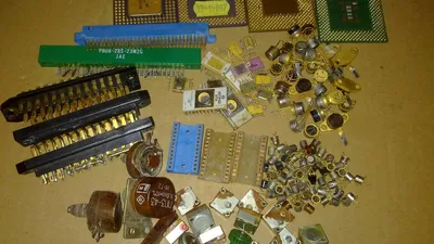 Радиодетали, содержащие драгоценные металлы, – цена до 127100 рублей