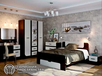 Спальный гарнитур «Флоренция» с кроватью, тумбами, комодом и шкафом –  купить от производителя в СПб