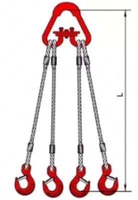 Четырехветвевой Строп Канатный (4СК) (Паук) L-2m г/п-16т, цена 3 650 000  сум от STROYEXOPT, купить в Ташкенте, Узбекистан - фото и отзывы на Glotr.uz