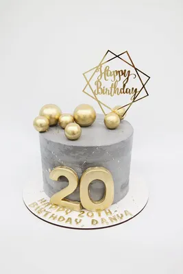 Купить Торт для парня на день рождения 20 лет №95 — 920 грн/кг*Без учета  стоимости декора Cupcake Studio 2022