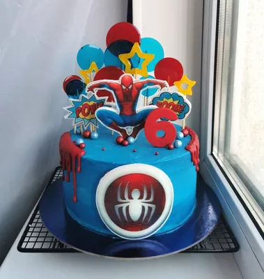 Торт Человек паук | Торт человек-паук, Тематические торты, Торт на день  рождения