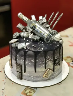 Шоколадный торт для Мужчины на день рождения | цена за торт - 1400 руб |  оригинальный торт на заказ