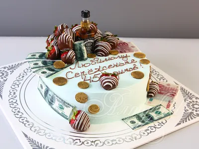 Торт на юбилей 05092518 стоимостью 5 355 рублей - торты на заказ  ПРЕМИУМ-класса от КП «Алтуфьево»