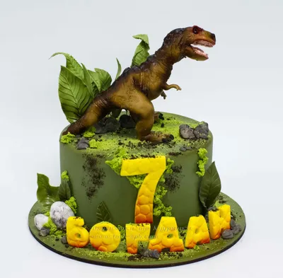 Торт динозавры - 64 фото