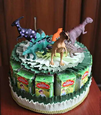Детские торты с динозаврами (29 фото)