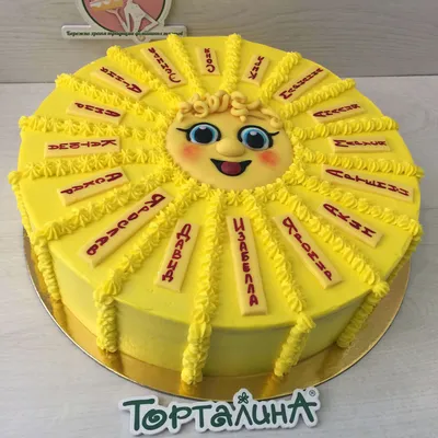 Торт солнышко - 69 фото