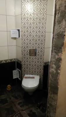 Как установить инсталляцию в супер маленькую ванную комнату прямо в угол и  закрыть стояки #2 | Пикабу