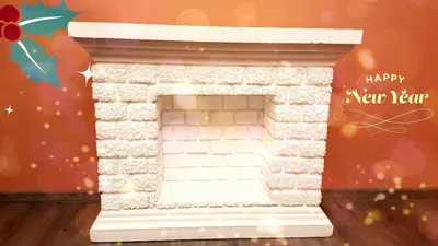 Новогодний камин своими руками: как сделать декоративный искусственный очаг  для дома
