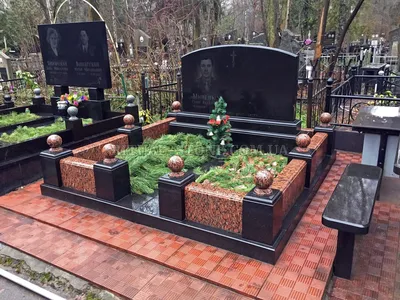 Гранитные цветники на могилу: купить, фото, цены в Киеве и Украине