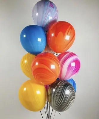 Набор гелиевых воздушных шаров \"Букет Агат\" купить | Sharonline