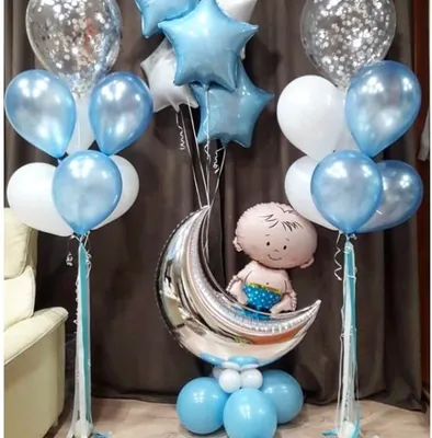 🎈 Набор из воздушных шаров на выписку для мальчика №2 🎈: заказать в  Москве с доставкой по цене 7242.98 рублей