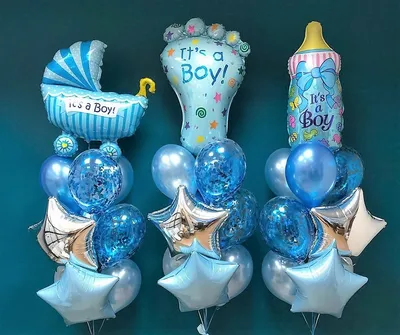 Шарики на выписку мальчика - Воздушные шары на Рождение мальчика купить