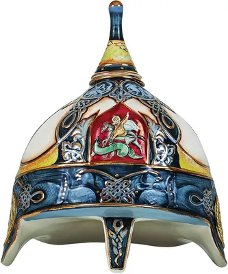 Штоф «Шлем русского богатыря» | Оригинальные подарочные штофы