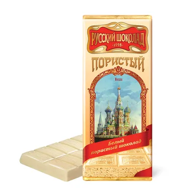 Шоколад белый пористый, 100 г | $3.99 - купить на RussianFoodUSA
