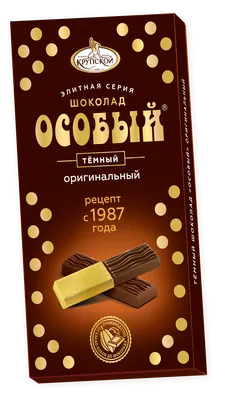Шоколад Особый темный оригинальный 88г/КФ Крупской - купить в магазине  Candystor