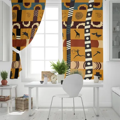 Африканский Стиль оконные шторы в простом стиле для Гостиная Спальня Кухня  современные шторы дома украшение для штор жалюзи - купить по выгодной цене  | AliExpress
