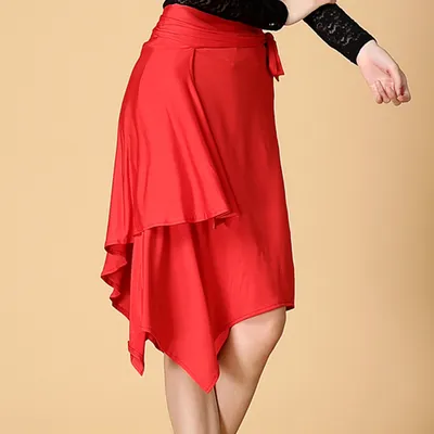 Купить женская юбка для латинских танцев, распродажа,  красный/черный/леопардовый ча-ча/румба/самба/танго, платья для танцев,  танцевальная одежда в интернет-магазине с бесплатной доставкой из Китая,  низкие цены | Nazya.com