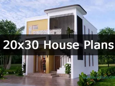 План дома 20 на 30 (20x30: план дома площадью 600 кв. футов)