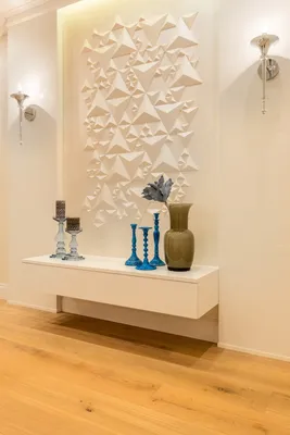 Гипсовые 3D панели в интерьере квартиры, декоративные панели — Идеи ремонта